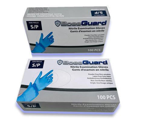 BossGuard Nitrile Examination Gloves